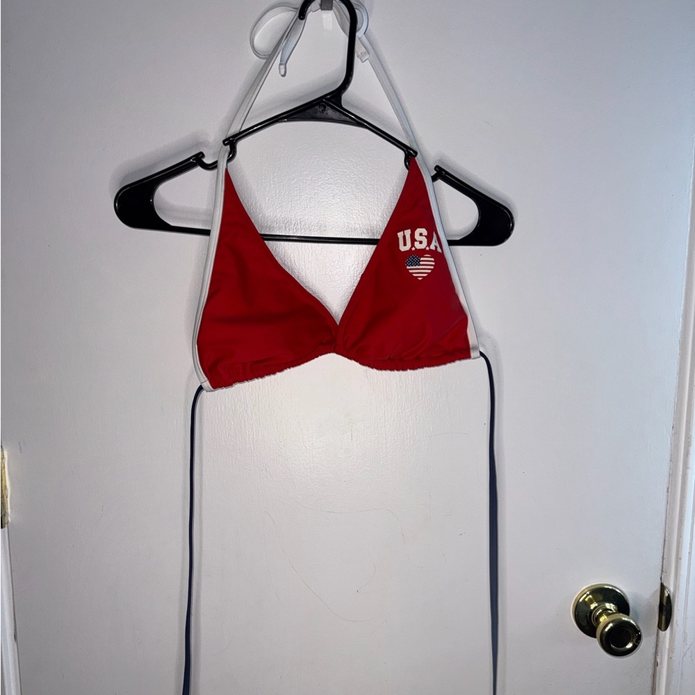 Wild Fable USA Triangle Halter Bikini Top